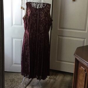 Lane Bryant Red Halter Dress